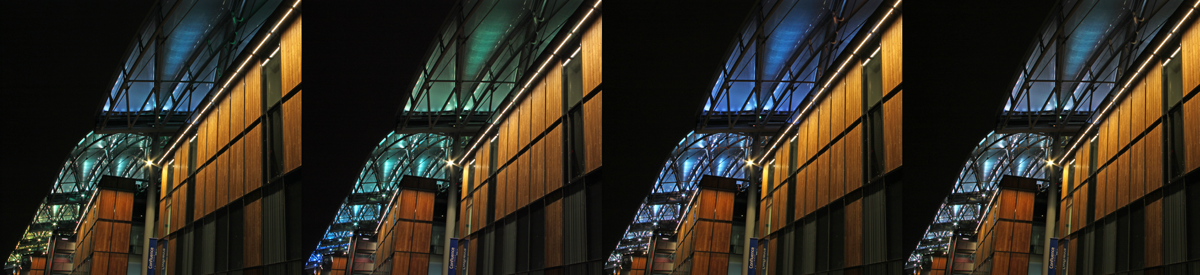 Pôle Confuence, Lyon, France - Architecte : Jean Paul Viguier - Conception lumière : Alexis Coussement, Charles Vicarini - Photo : Vincent Laganier