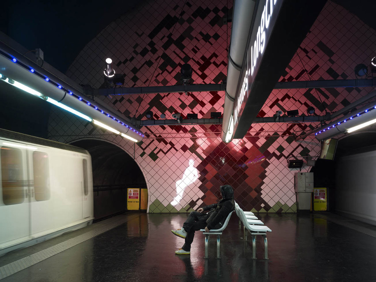 Station de métro de Marseille, RTM - Concepteur lumière : Aurélien de Fursac - Photo : Gilles Framinet