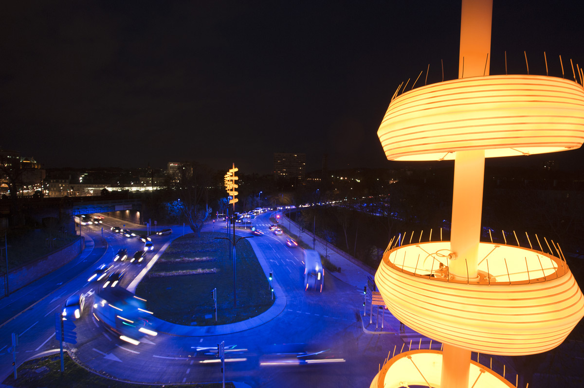 Boulevard de la Seille, Metz - Concepteur lumière et photo : L'Atelier Lumière