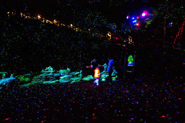 Foresta Lumina, Parc-de la Gorge, Coaticook, Québec © Moment Factory
