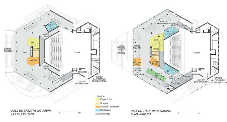 plan maison hexagonale