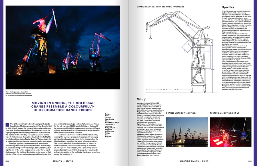 Pages 334-335 extraites du livre : Bright 2 Architectural Illumination and Light Installations, Frame Publishers