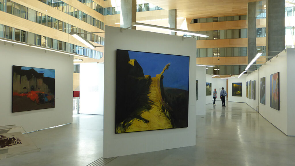 Vers la fin de l'exposition - Patrice Giorda, l'espace de la lumière, 83-2015 - Hôtel de Région Rhône-Alpes - Photo Vincent Laganier