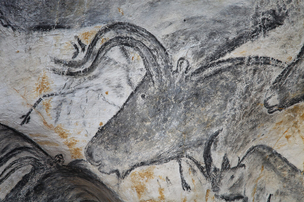 Aurochs panneau des chevaux © Patrick Aventurier - Caverne du Pont d'Arc