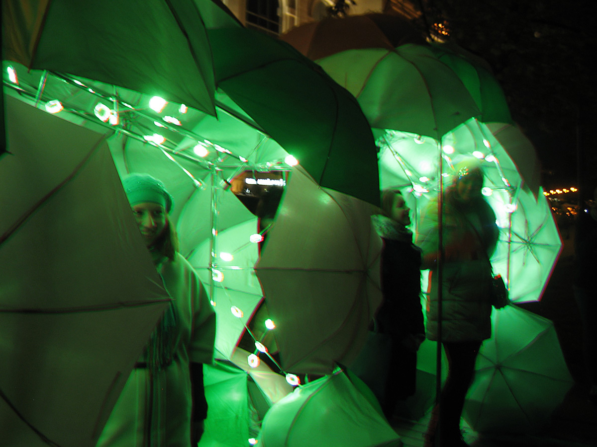 Installation du festival des lumières - Saint-Pétersbourg by night - Photo Roger Narboni