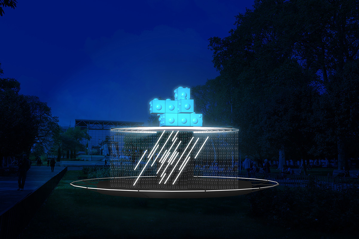 Noctilux - Place Carnot © Philippe Morvan - Simulation de la Fête des lumières 2015 reportée, Lyon