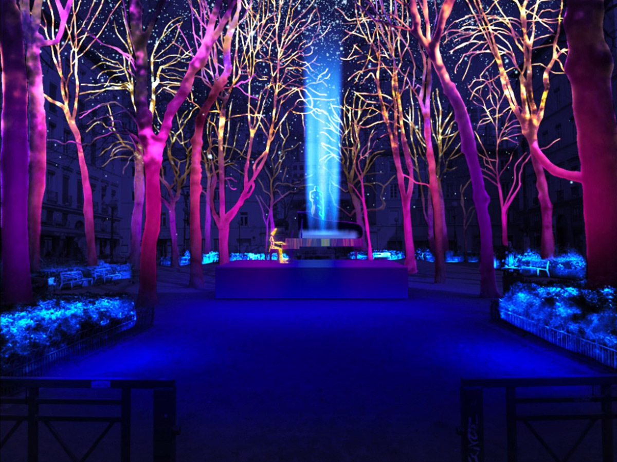 Un piano sous la Neige - Place Sathonay © Jean-Luc Hervé, Les Orpailleurs de Lumière - Simulation de la Fête des lumières 2015 reportée, Lyon