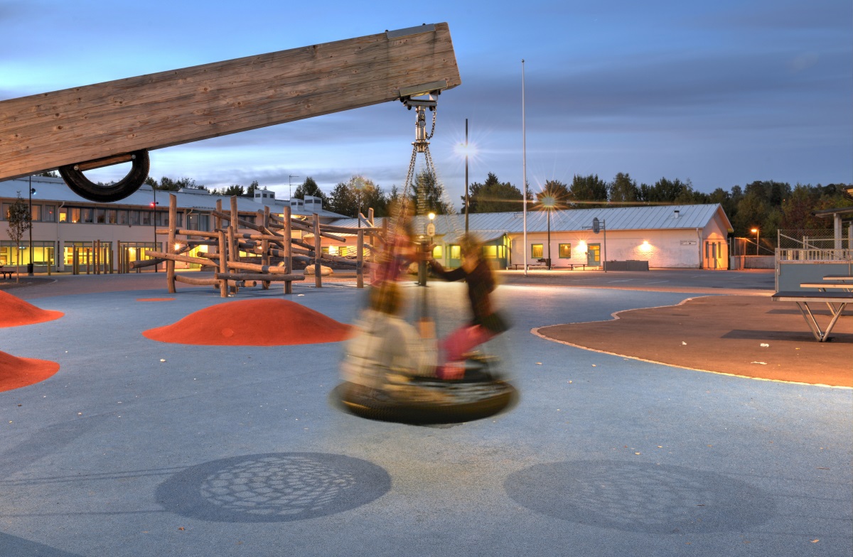 Ecole Säby, municipalité deSalem, Suède - Conception lumiere et photo : ÅF Lighting