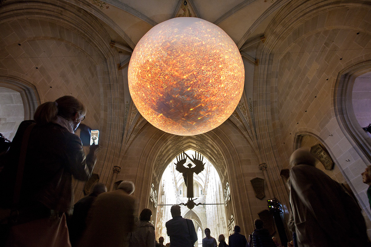 Solar Equation, Ulmer Munster, Ulm, Allemagne 2015 © Rafael Lozano Hemmer