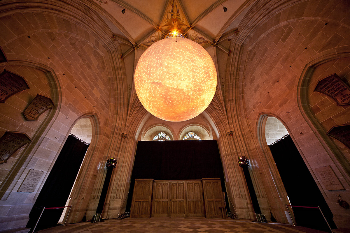Solar Equation, Ulmer Munster, Ulm, Allemagne 2015 © Rafael Lozano Hemmer