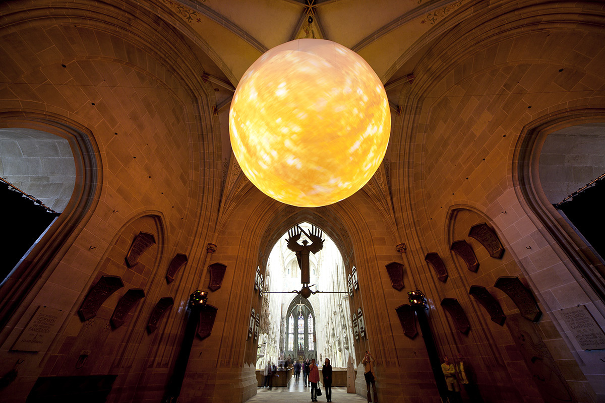 Solar Equation, Ulmer Munster, Ulm, Allemagne 2015 © Rafael Lozano Hemmer