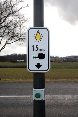 Koerich, un compte-minutes pour l'éclairage public - bouton poussoir © A.C. Koerich