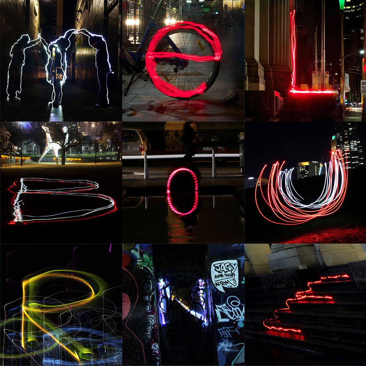 Urban Light Score Race, Melbourne, Australia © Lara Elbaz, Luisa Alvarez, 2015