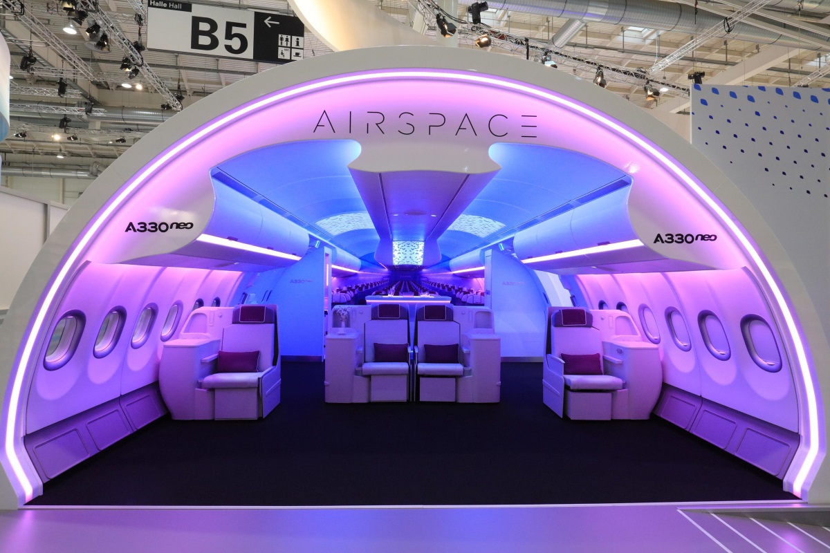 Airbus - Maquette de la cabine Airspace de l'A330neo © Airbus