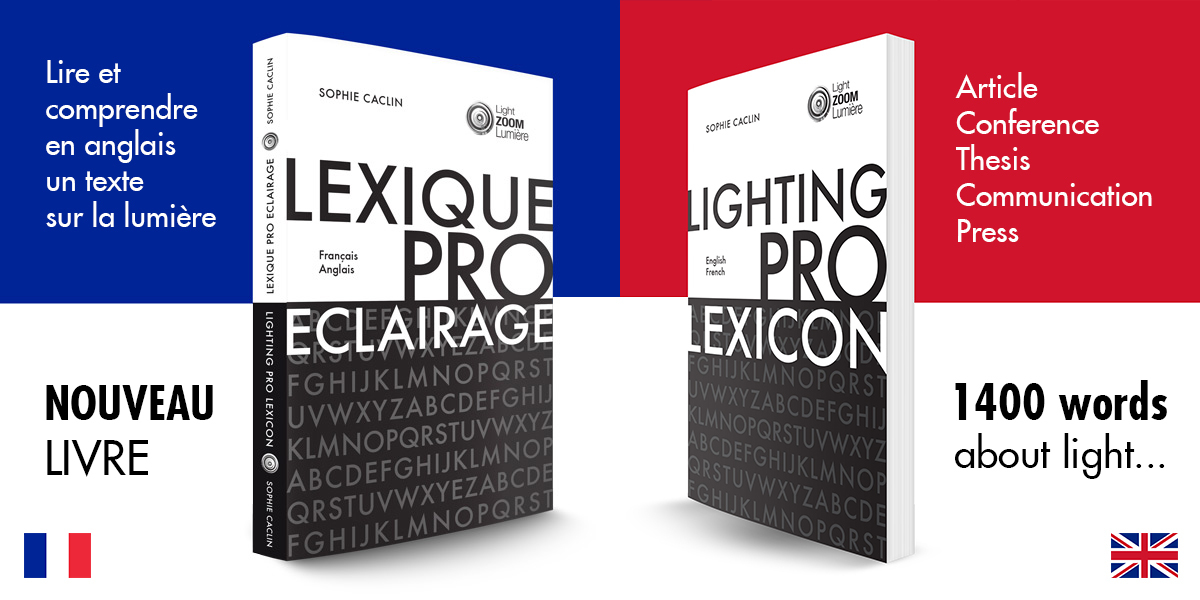 Lexique de l'éclairage professionnel, Français-Anglais | Professional lighting lexicon, English-French