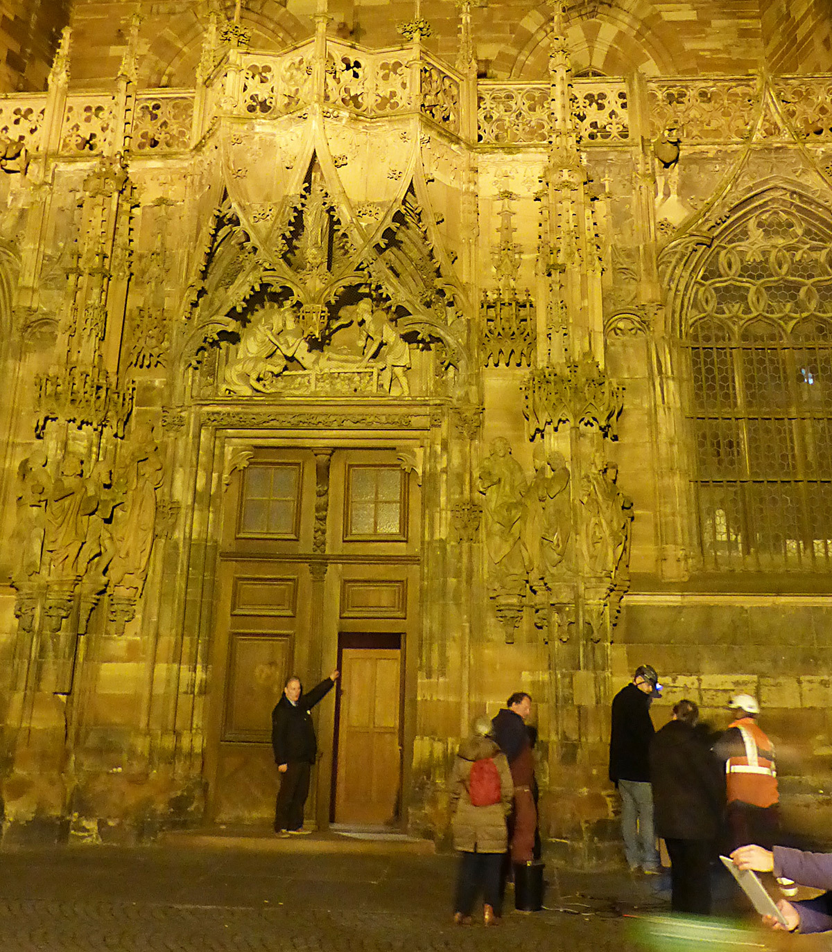 Portail Saint-Laurent, Cathédrale de Strasbourg, France - 10 février 2016 - Photo : Vincent Laganier