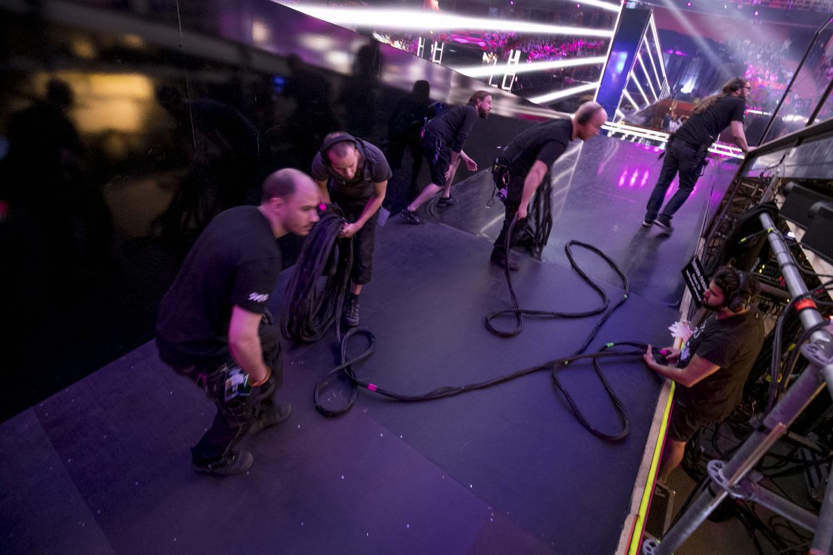 Backstage, Eurovision 2016, Stockholm Globe Arenas, Suède © Andres Putting (EBU)