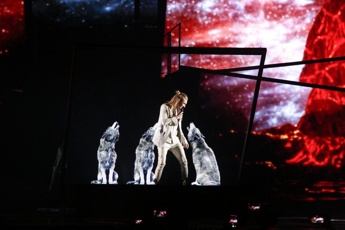 Biélorussie, Ivan, demi-finale Eurovision 2016, Stockholm Globe Arenas, Suede © Thomas Hanses (EBU)