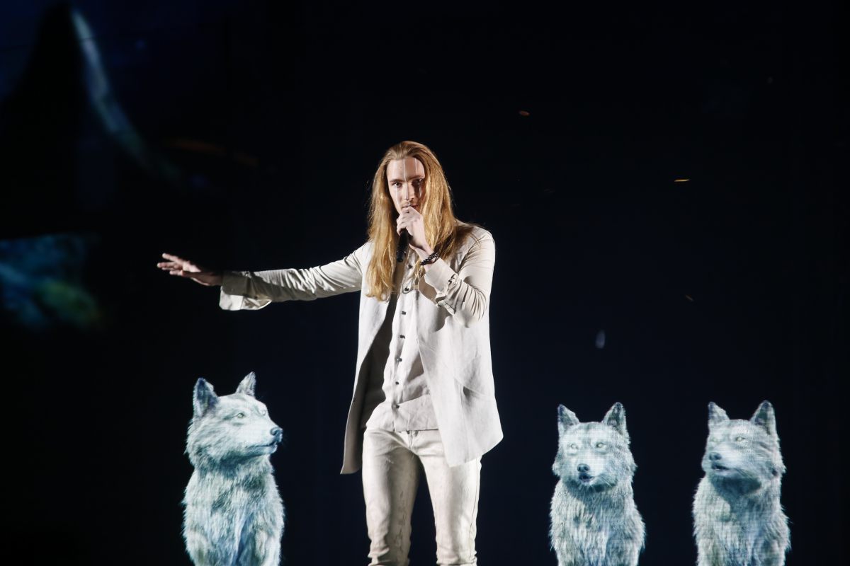 Biélorussie, Ivan, demi-finale Eurovision 2016, Stockholm Globe Arenas, Suede © Thomas Hanses (EBU)