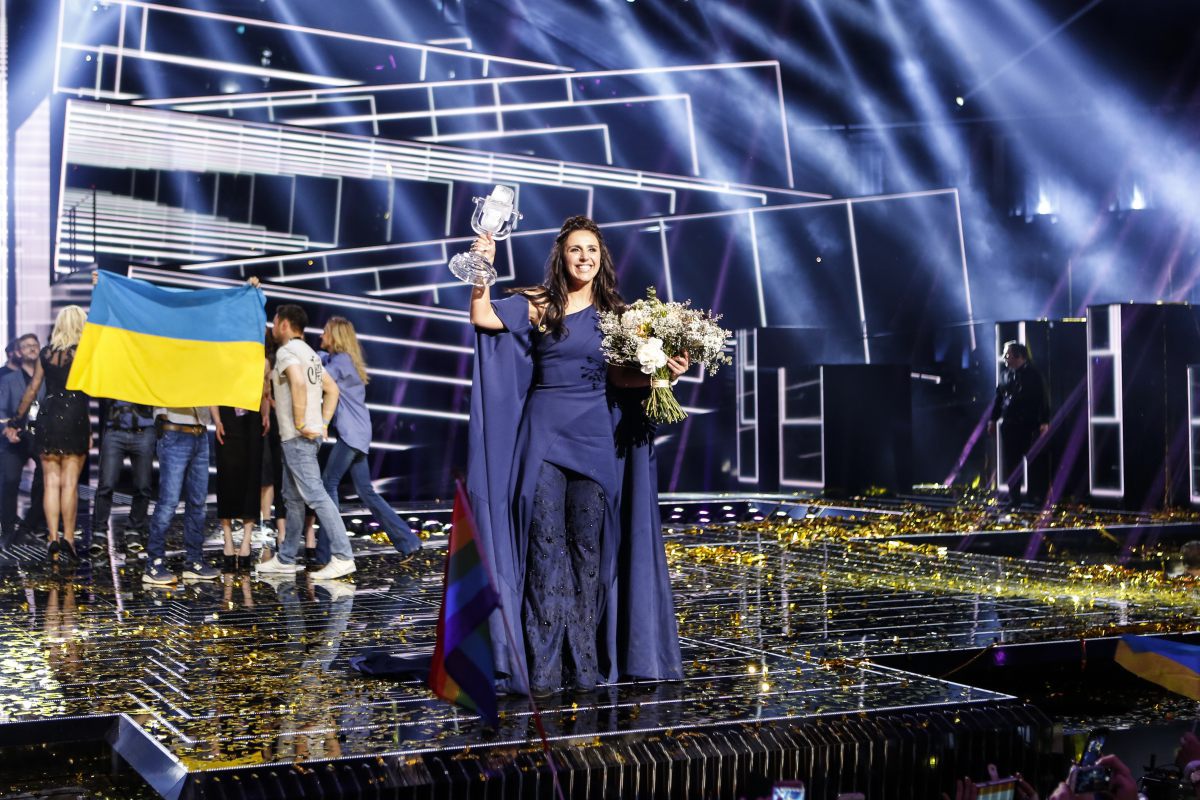 Ukraine, Jamala, gagnante Eurovision 2016, concours de la chanson, Stockholm Globe Arenas, Suède © Thomas Hanses (EBU)