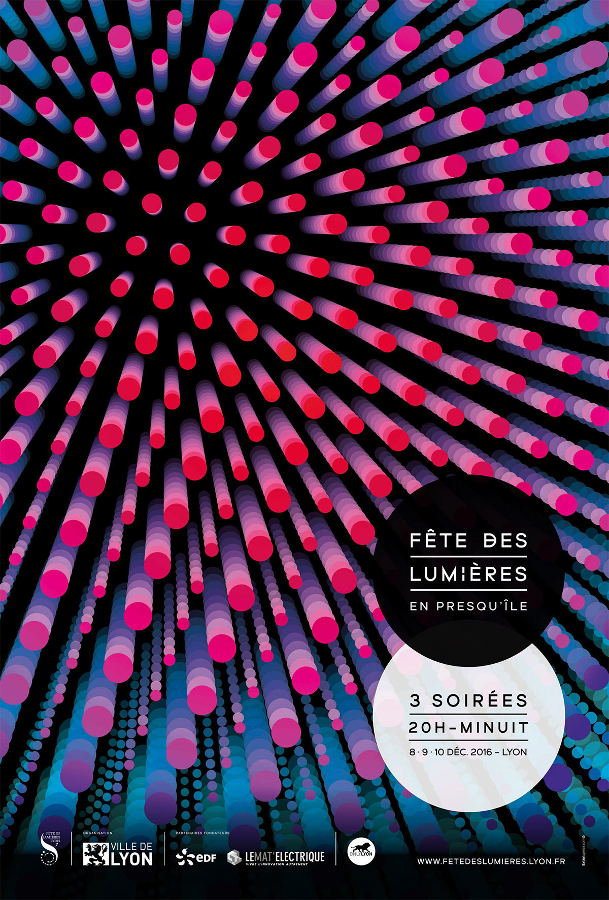 Fête des Lumières 2016 - affiche portrait © Ville de Lyon