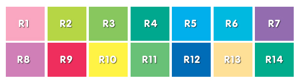 Test des couleurs pour le calcul du rendu des couleurs IRC © Hortilux