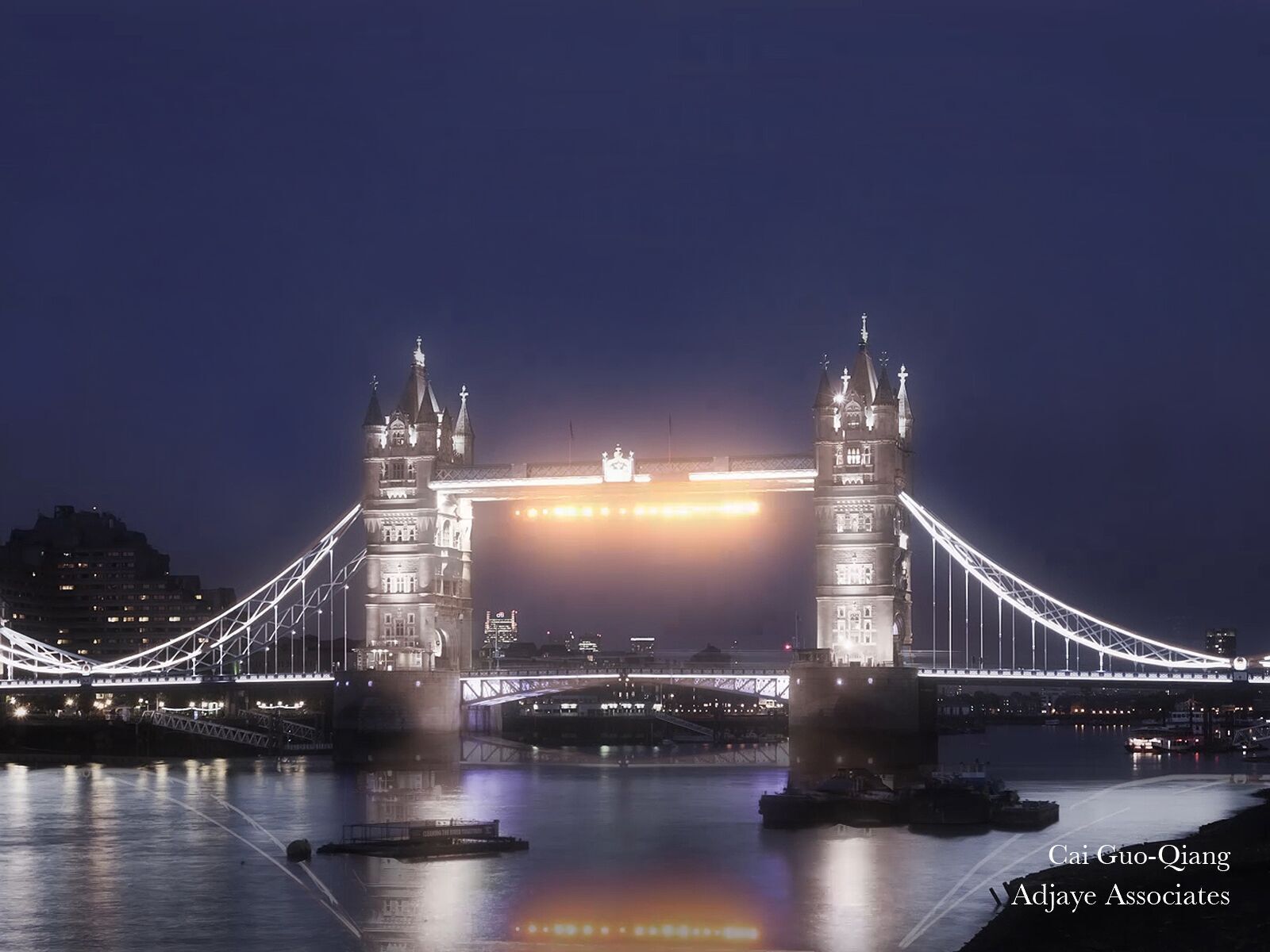 Cai Guo-Qiang - 'London Bridge is Falling Down' Tower Bridge, London, UK © MRC and Adjaye Associates