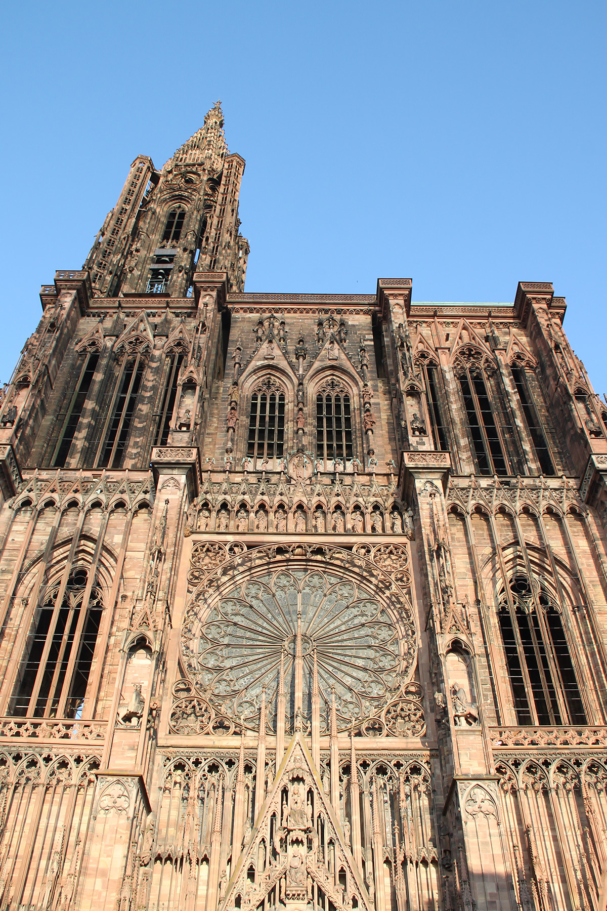 Façade occidentale - Cathédrale Notre Dame, Strasbourg, France - de jour © Vincent Laganier