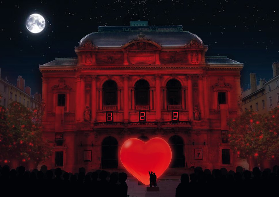 Coups de coeur - Place des Celestins © Franck Pelletier, Les Allumeurs - Simulation Fête des lumieres 2016, Lyon