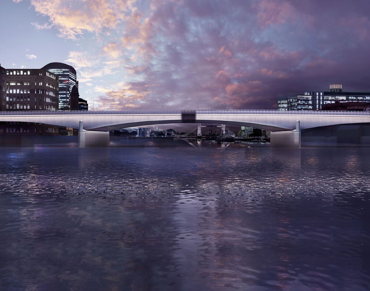 Heure magique presque au crépuscule - London Bridge, London, UK © MRC and Diller Scofidio + Renfro