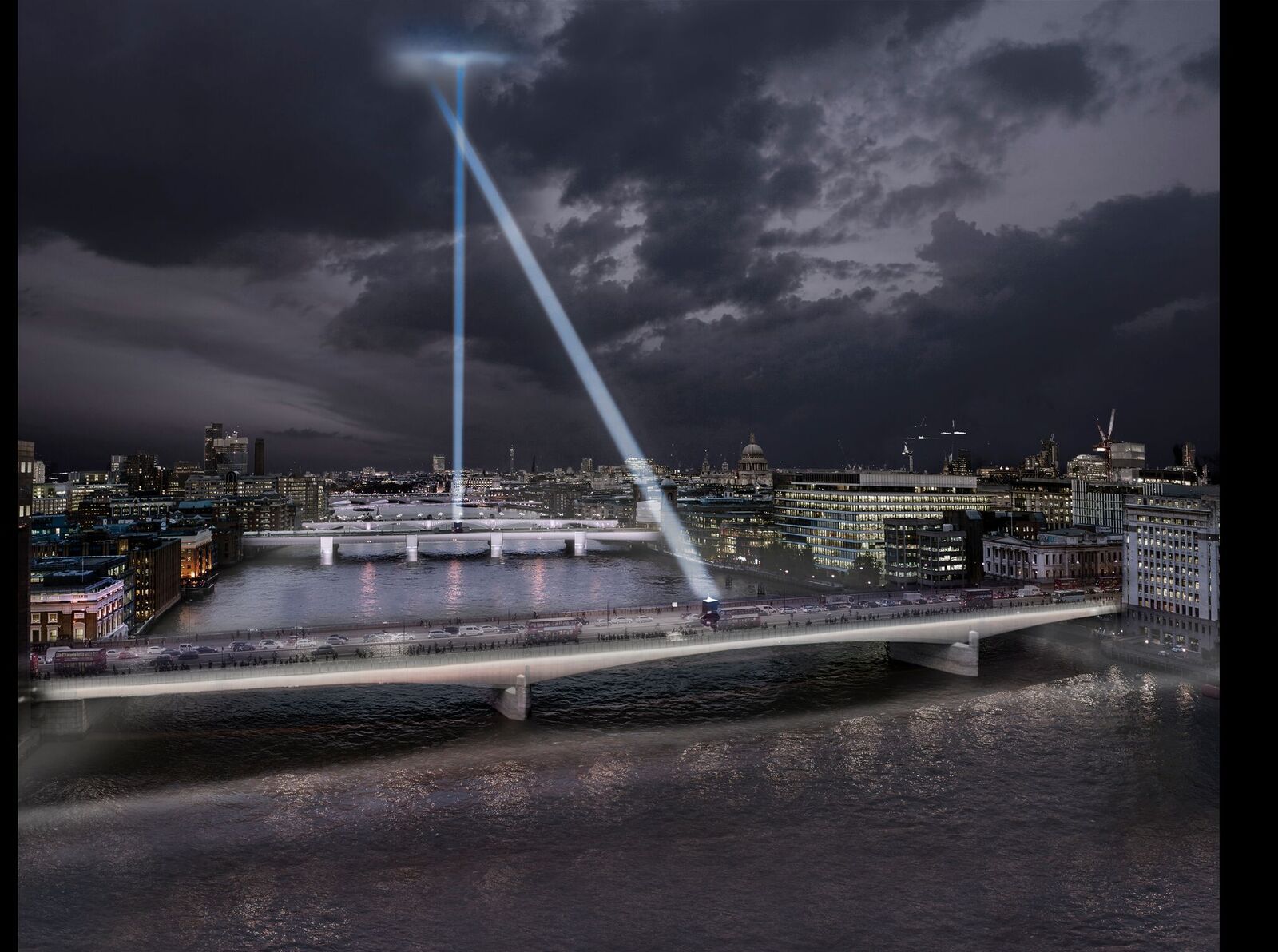 Evènement spécial avec le relais de la torche - London Bridge, London, UK © MRC and Diller Scofidio + Renfro