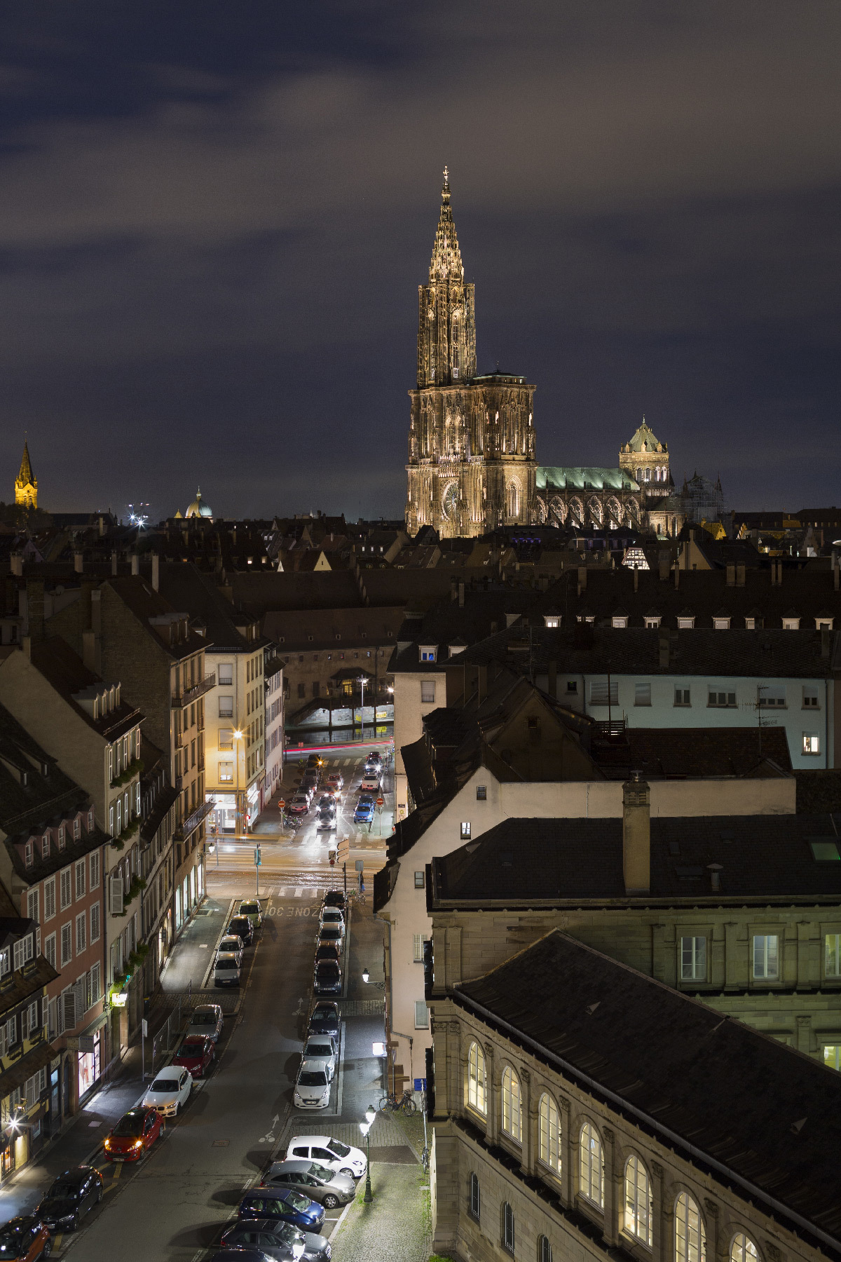 Cathédrale Notre-Dame de Strasbourg, France - Conception lumière : L'Acte Lumière © Xavier Boymond, Novembre 2016