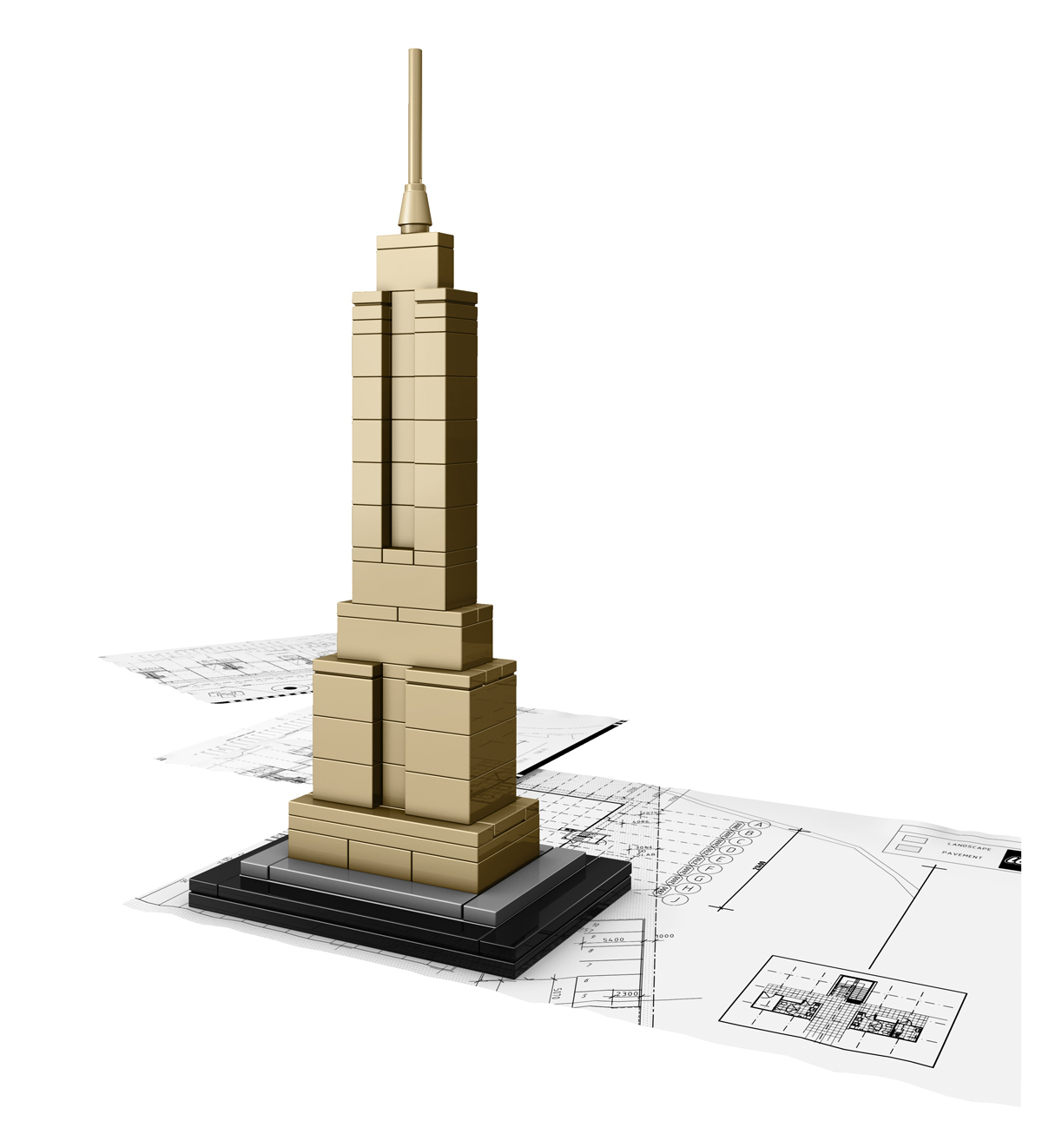 Boite de l'Empire State Building de Gregory Johnson, New York, États-Unis - Artiste : Adam Reed Tucker - Collection LEGO Architecture
