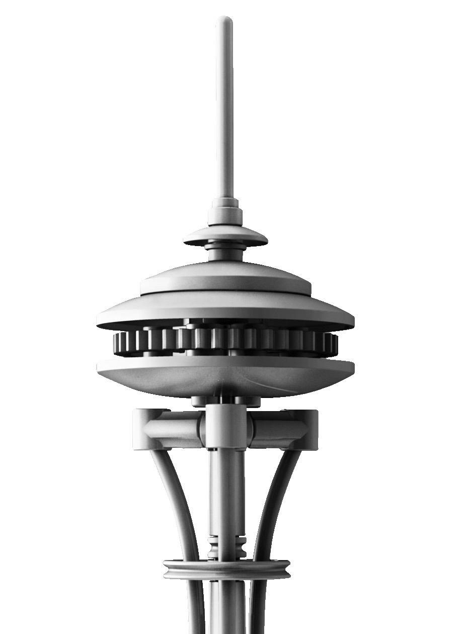 Boite de la tour Seattle Space Needle de Edward E. Carlson et John Graham à Seattle, Washington, États-Unis - Artiste : Adam Reed Tucker - Collection : LEGO Architecture