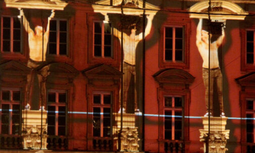 Highlights, place des Terreaux, Lyon - Scénographes Hélène Richard et Jean-Michel Quesne - Fête des lumieres 2012 © Vincent Laganier