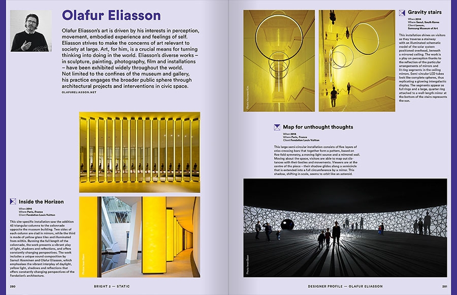 Pages 260-261 extraites du livre : Bright 2 Architectural Illumination and Light Installations