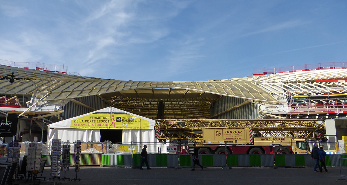 Chantier du nouveau Forum des Halles - Photo Vincent Laganier