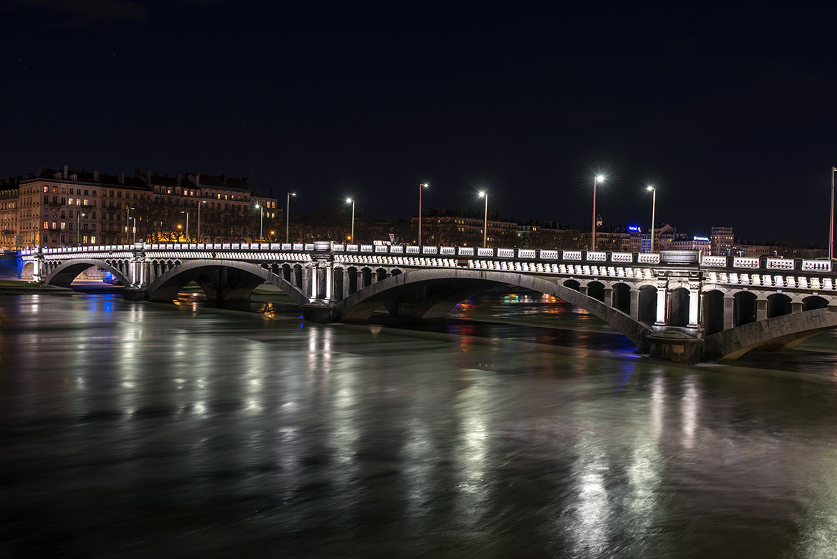 Éclairage architectural - Pont Wilson, Lyon