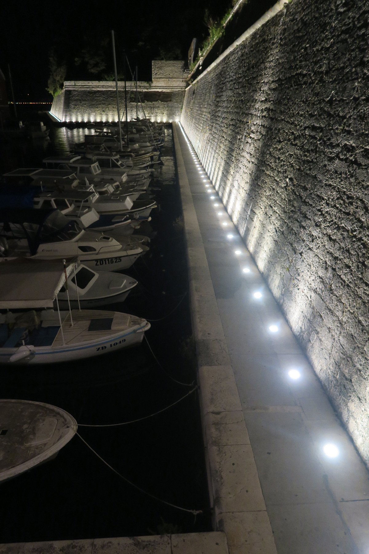 Ambiances nocturnes de la vieille ville de Zadar