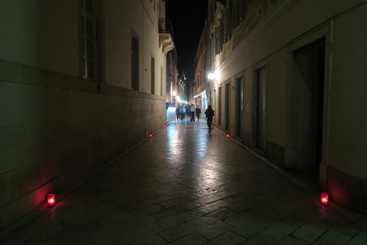 Ambiances nocturnes de la vieille ville de Zadar