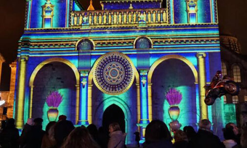 Cathédrale de Perigueux - vidéo mapping - Noël 2017