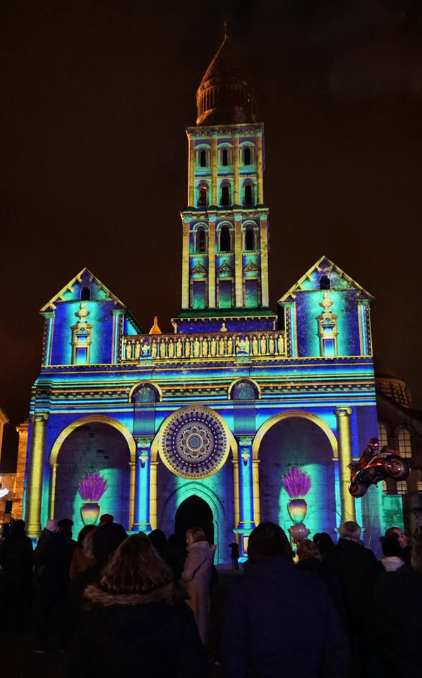 Cathédrale de Perigueux - vidéo mapping - Noël 2017
