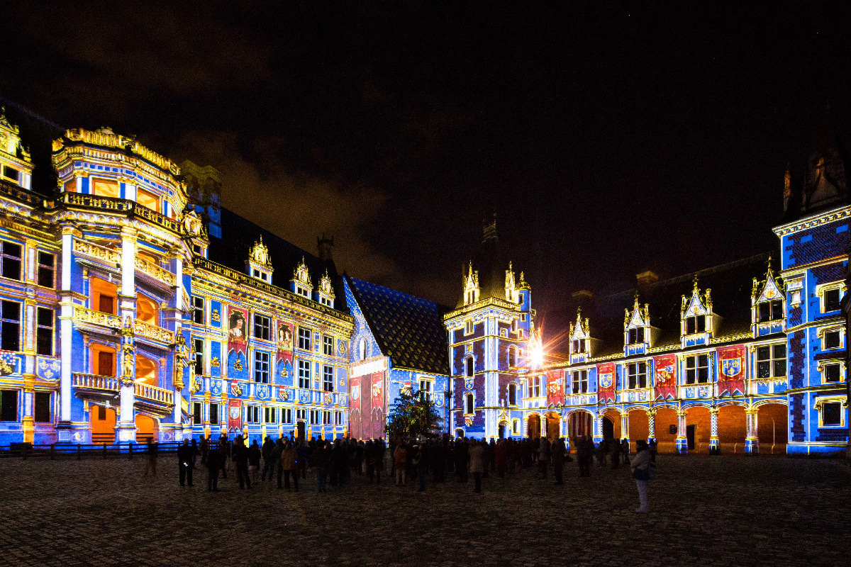 "Ainsi Blois vous est comté", Son et Lumière du château royal de Blois 2018, France © Pashrash