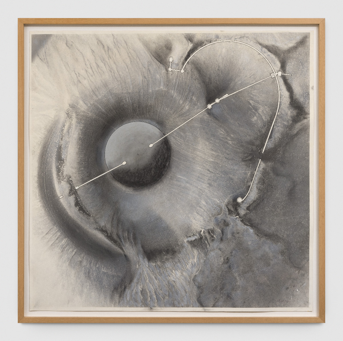 Roden Crater Basic Flour Plans, étude de James Turrell, 1991, 101,7 x 102,7 cm