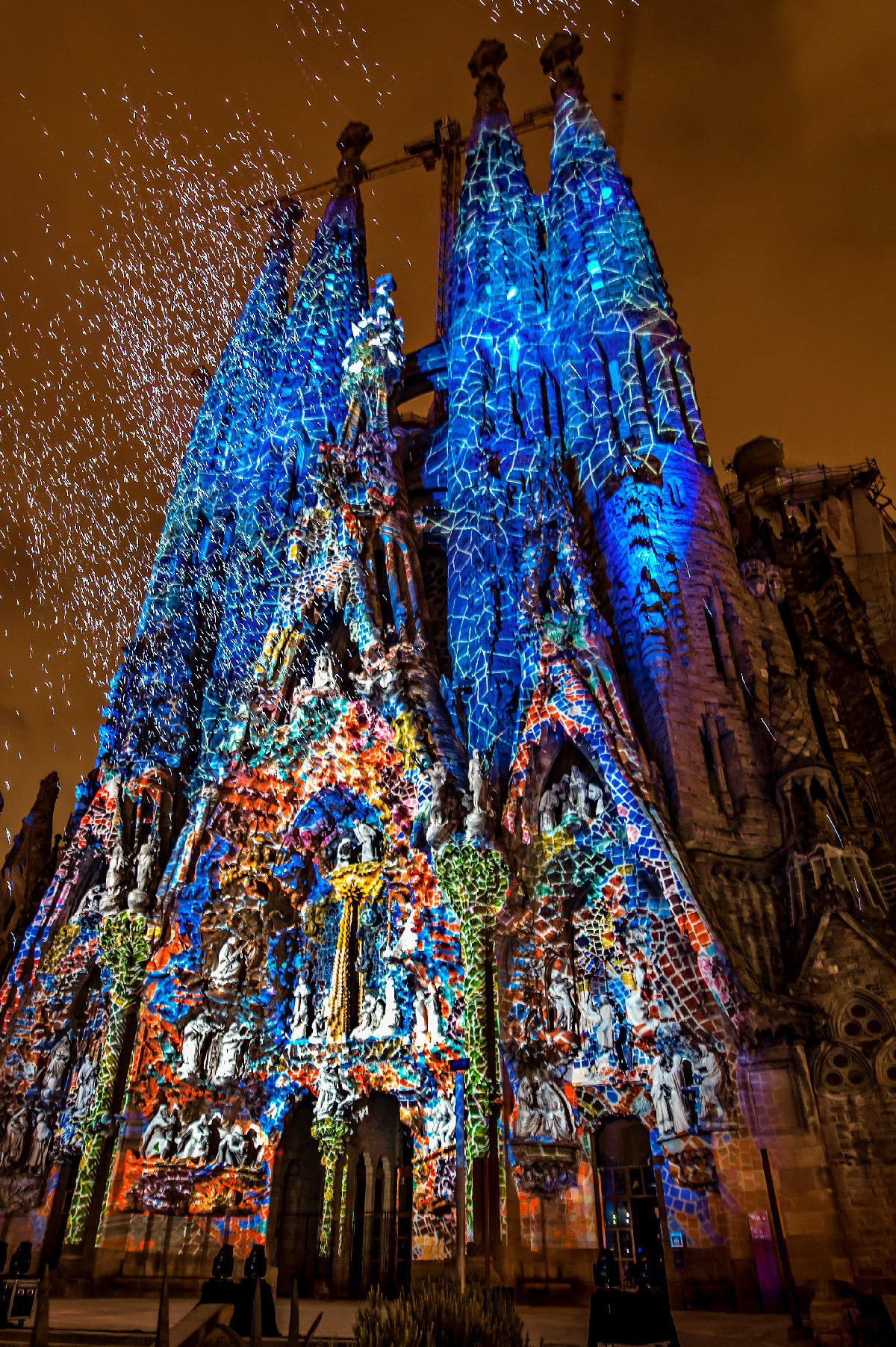 Ode a la vie, Sagrada Familia, Barcelone - Festival La Merce - Spectacle multimédia