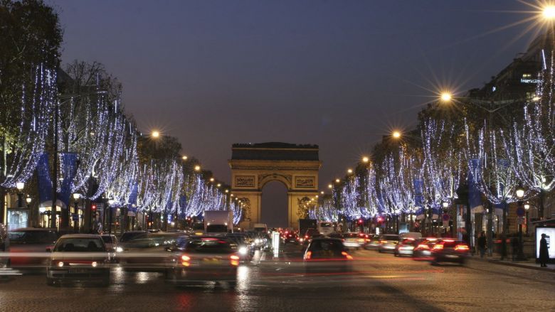 Illuminations en LED, Champs Élysées à Paris