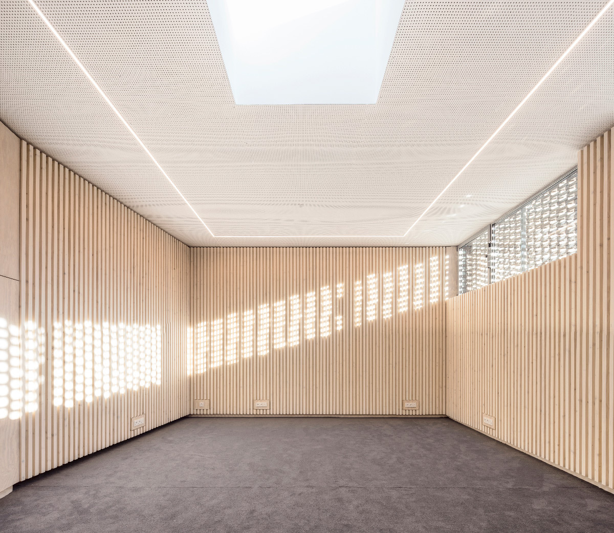 Puits de lumière du jour, école de musique, Élancourt, France - Opus 5 architectes