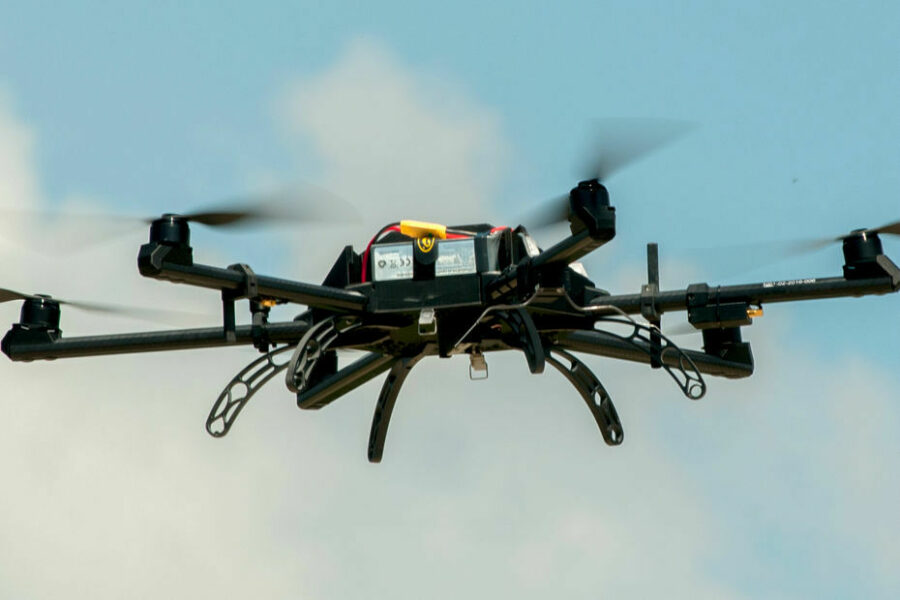 Neopter, drone pour le spectacle de la Cinescenie du Puy du Fou, Vendee, France © Puy du Fou