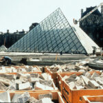 Pyramide du Louvre en construction, Paris, France - mars 1988 © Musée du Louvre (fonds EPGL), Patrice Astier