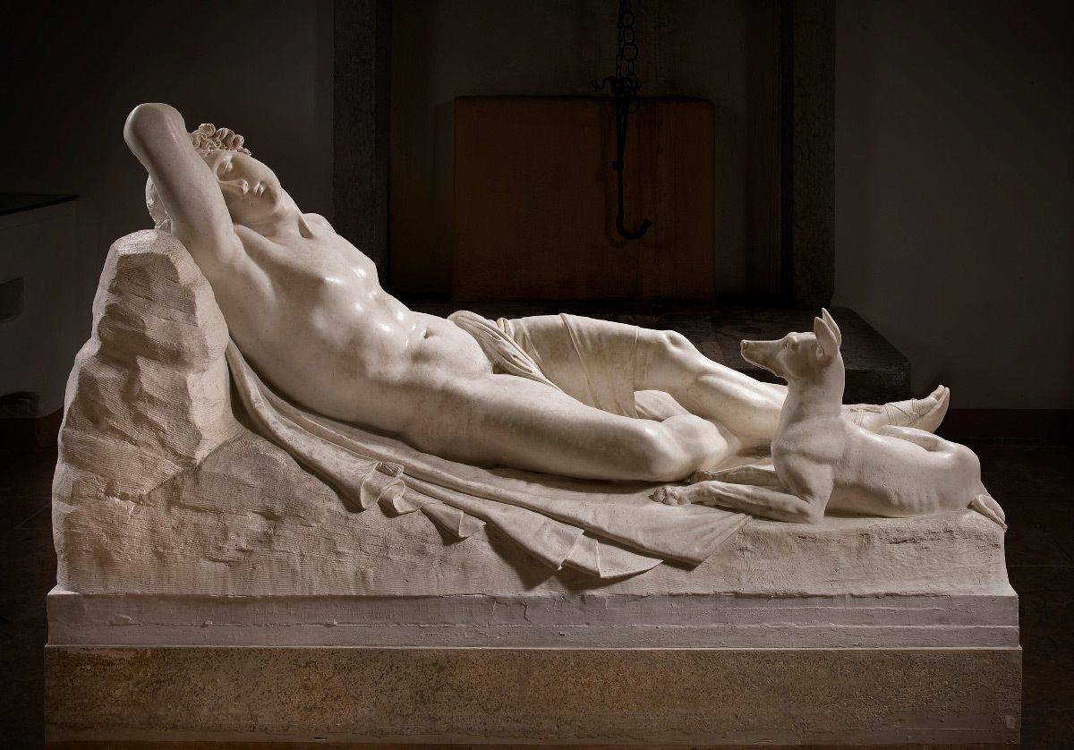 Antonio Canova, Endymion endormi, plâtre, 1819